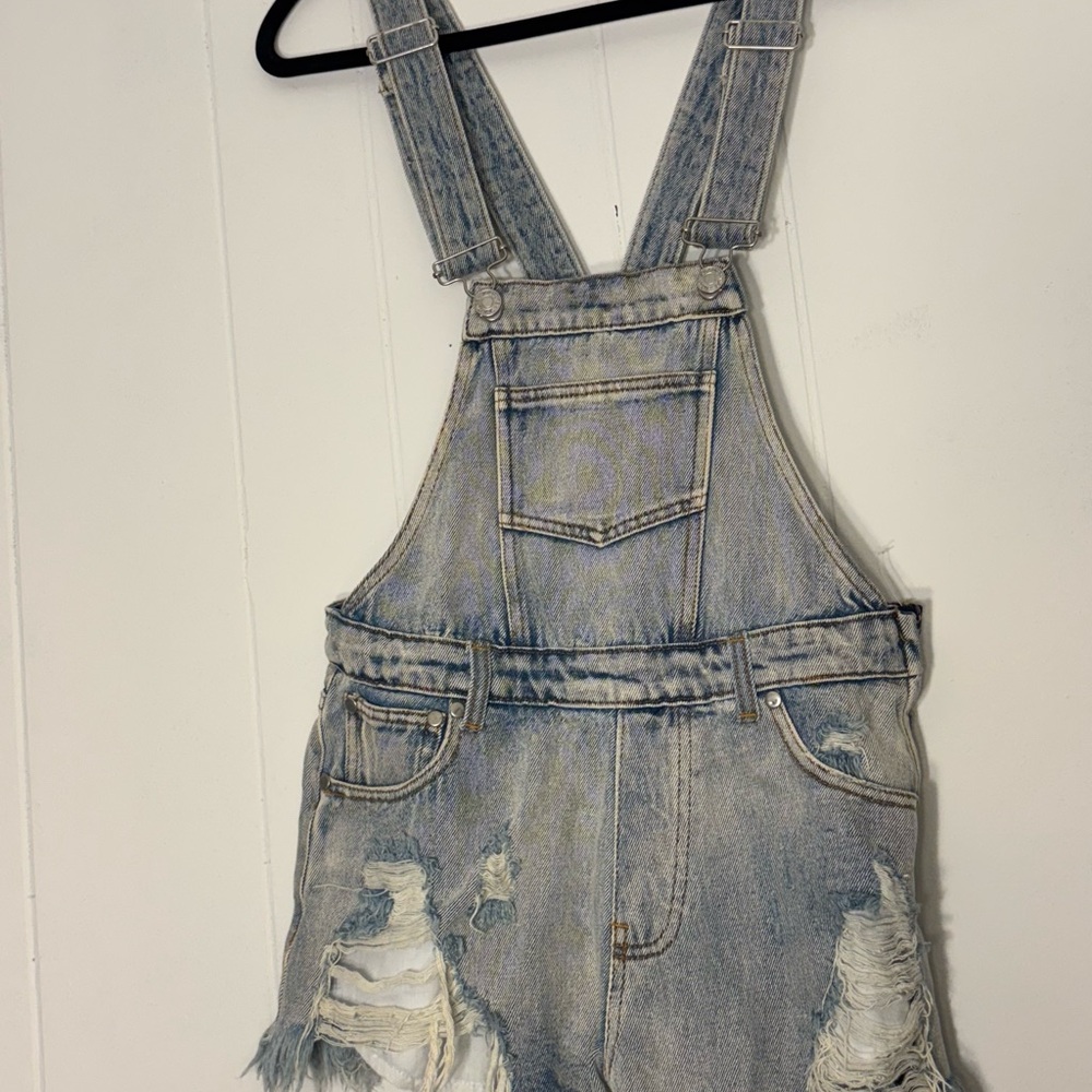 Signature8 Light Blue Denim Overalls